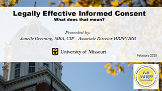 Legally effective informed consent title slide